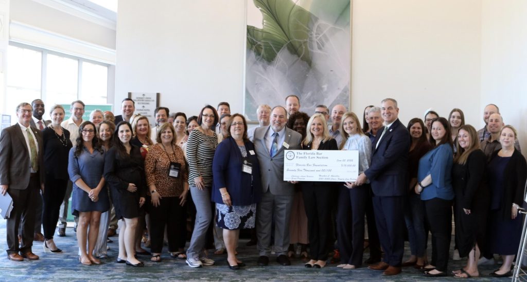 Family Law Section of The Florida Bar Donates 75K To The Florida Bar